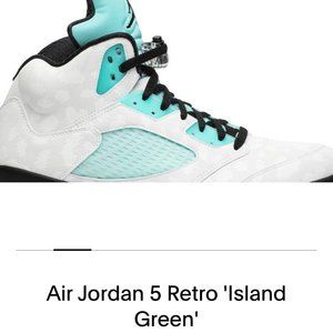 SOLD- Air Jordan 5 Retro 'Island Green'